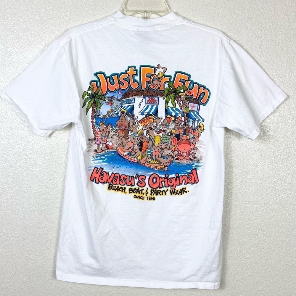Vintage Oneita Power T Just For Fun Havasu’s Original Graphic Tshirt